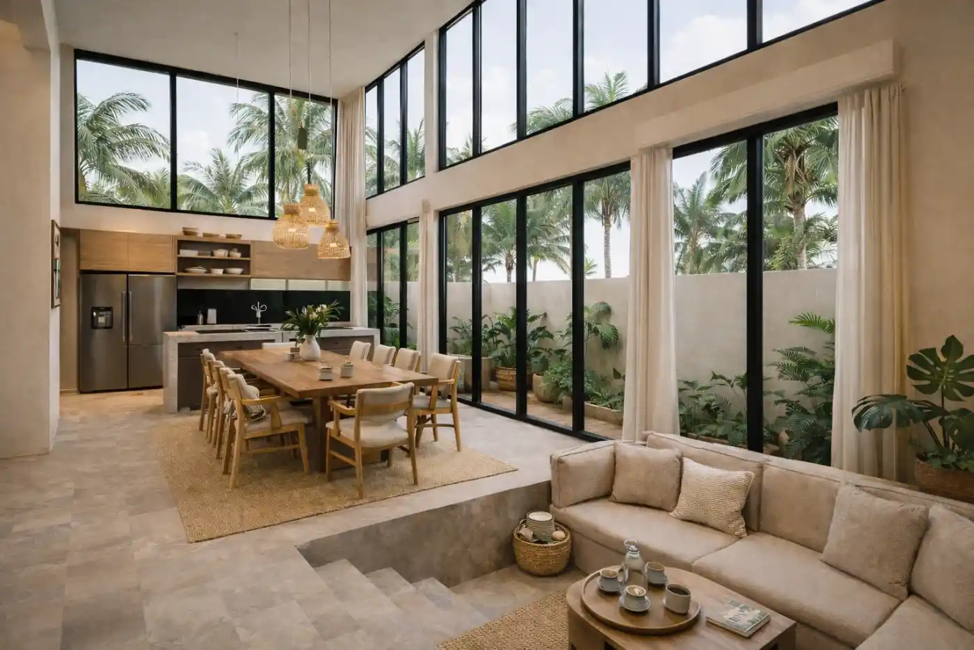Lobby con símbolos Nirvana: cuerpo, mente y alma